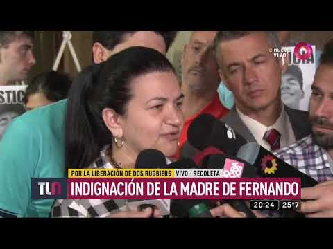 Indignación de la madre de Fernando Báez por la liberación de dos rugbiers