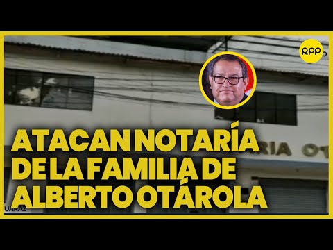 Huaraz: Vándalos rompen lunas de la notaría perteneciente a la familia de Alberto Otárola