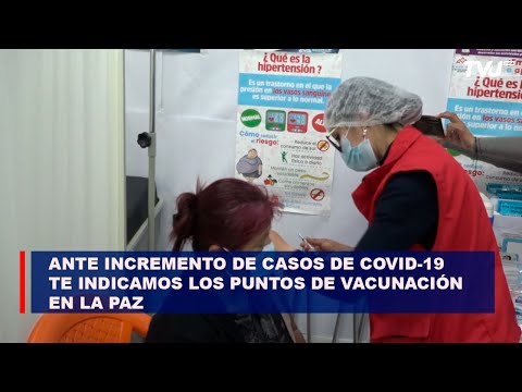 Ante incremento de casos de COVID-19, te indicamos los puntos de vacunación en La Paz