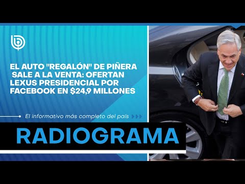 El auto regalón de Piñera sale a la venta: ofertan Lexus presidencial por Facebook en $24,9 millones
