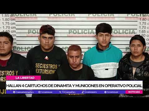 Trujillo: Hallan 4 cartuchos de dinamita y municiones en operativo policial