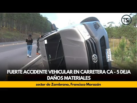 Fuerte accidente vehicular en carretera CA - 5 deja daños materiales