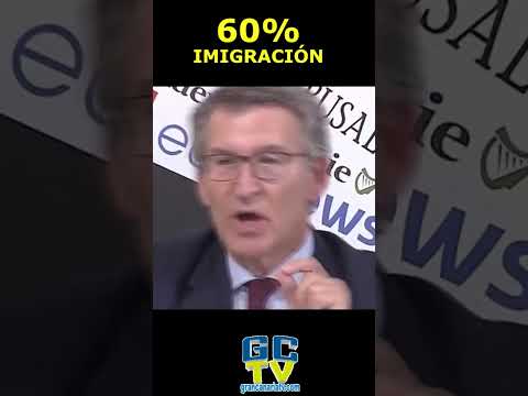 60% menos inmigración en Italia y 60% más en España Feijóo tras reunirse con Meloni #pp #psoe #vox