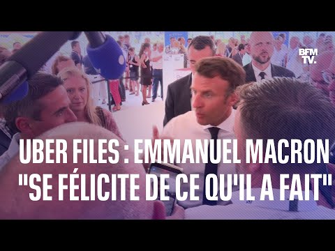 Emmanuel Macron réagit aux Uber Files: Je me félicite de ce que j'ai fait