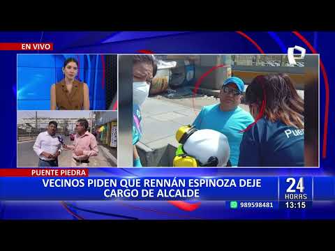 Rennán Espinoza: Vecinos de Puente Piedra exigen la vacancia del alcalde del distrito