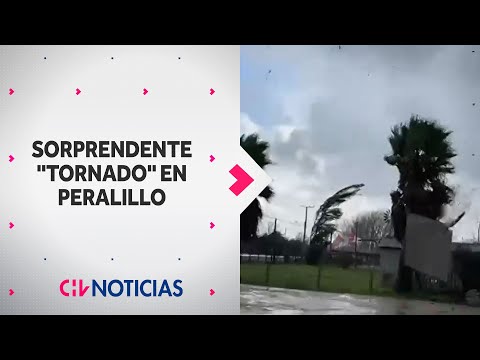 IMPRESIONANTES REGISTROS del tornado en Peralillo: Generó daños estructurales y cortes de luz