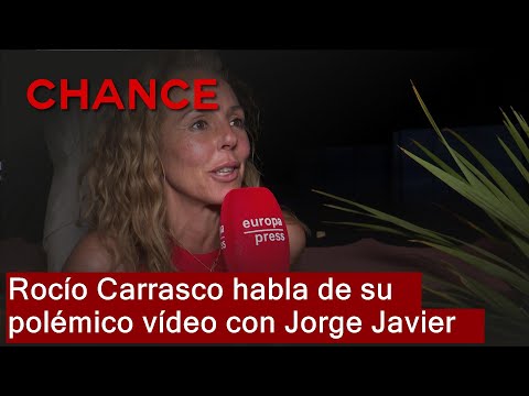 Rocío Carrasco habla de su polémico vídeo con Jorge Javier Vázquez