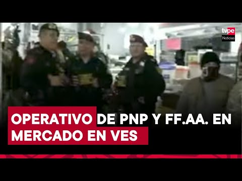 PNP y FF.AA. realizan operativo en marco de la declaratoria de emergencia en Villa El Salvador