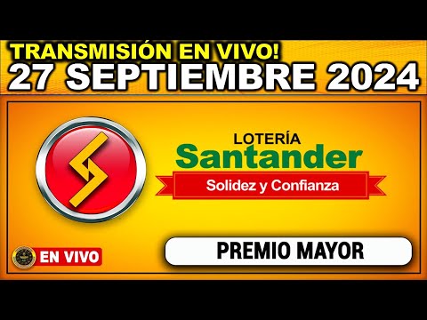 Resultado LOTERIA DE SANTANDER VIERNES 27 de septiembre 2024