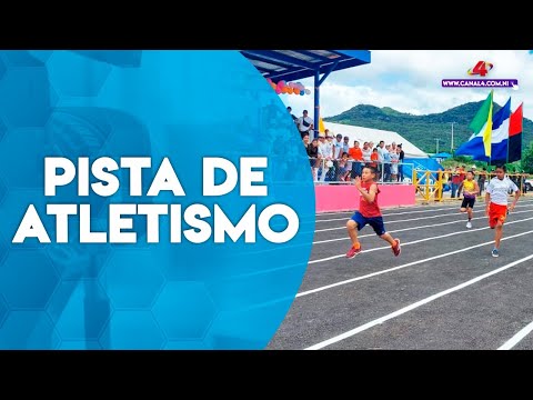 Alcaldía de Matagalpa inaugura pista de atletismo con fiesta deportiva
