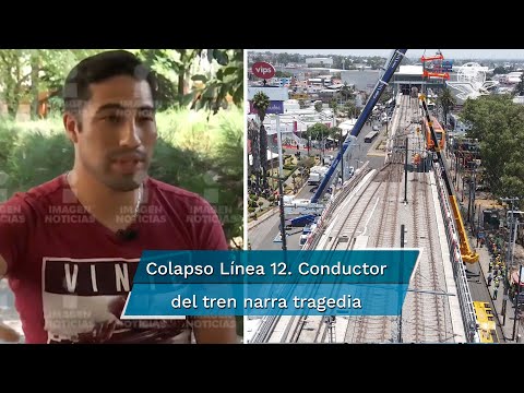 “¿Dónde quedó el resto del tren”, así reaccionó el conductor del Metro tras el desplome