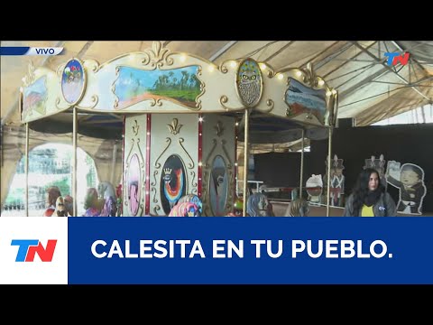 Una calesita itinerante se instaló en el cabildo