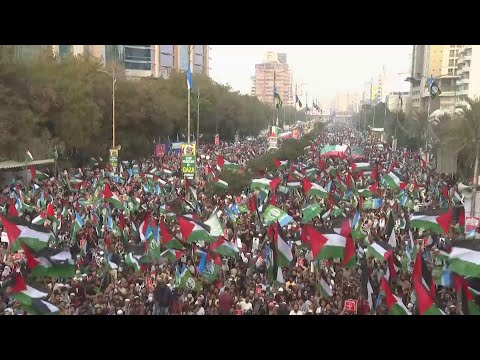 Pro-Palestinian rally in Karachi to mark 100 days of Israel-Hamas war