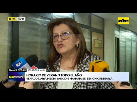 Horario de verano: Senado daría media sanción en sesión ordinaria