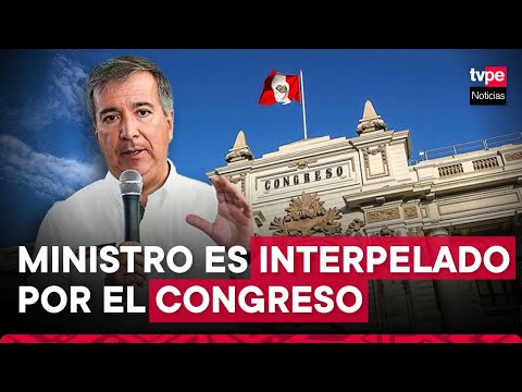 Congreso: Ministro de Transportes, Raúl Pérez Reyes, responde a tres pliegos interpelatorios