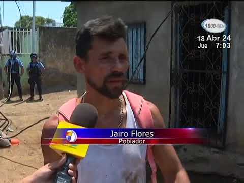 Managua: Incendio consumió totalmente dos viviendas