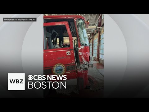 Tractor-trailer wanted for damaging Mansfield fire truck in hit-and-run crash