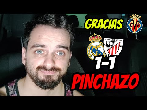 PINCHAZO del MADRID ante el ATHLETIC 1-1 • GRACIAS VILLARREAL y COURTOIS por el 2° PUESTO