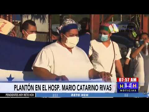 ¡Plantón! Permanencia laboral para 150 enfermeras exigen en el “Catarino Rivas”