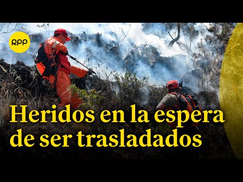 Heridos por incendio forestal en Apurímac serán trasladados a Lima