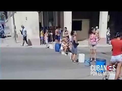 Protestan por Escasez de Agua en Cuba, mujeres cerraron una céntrica calle de La Habana Vieja