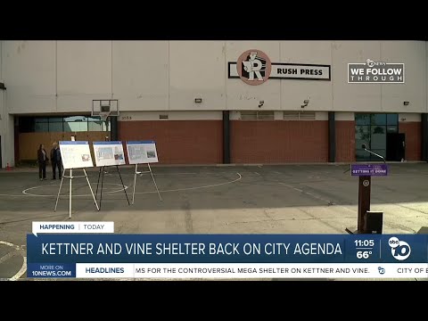 Kettner and Vine shelter on City agenda