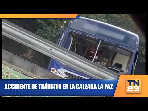 Accidente de tránsito en la calzada La Paz