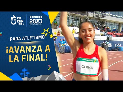 ¡QUIERE LA MEDALLA! Amanda Cerna se mete a la final de los 400 metros T47 - Santiago 2023