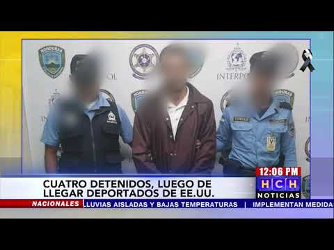 ¡Del avión a la cárcel! cuatro hondureños que llegaron deportados desde EEUU