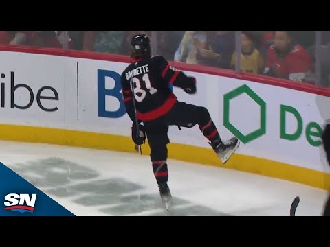 Ridly Greig Sets Up Adam Gaudette Goal With Incredible Backhand Pass