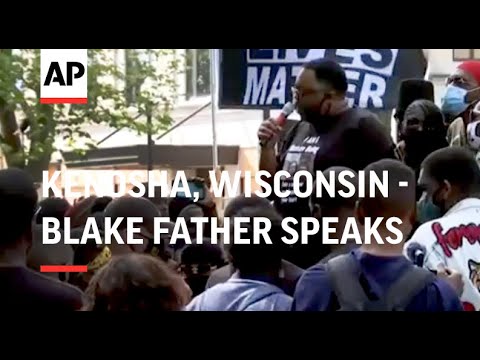 Blake father speaks at protest march in Kenosha