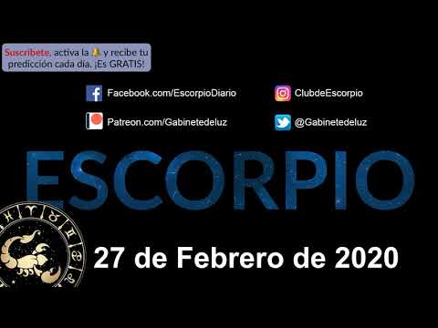 Horóscopo Diario - Escorpio - 27 de Febrero de 2020