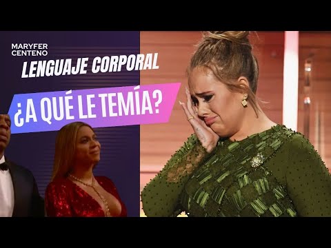 La expresión de Adele al ganarle a Beyoncé ¿A qué le tiene tanto miedo?