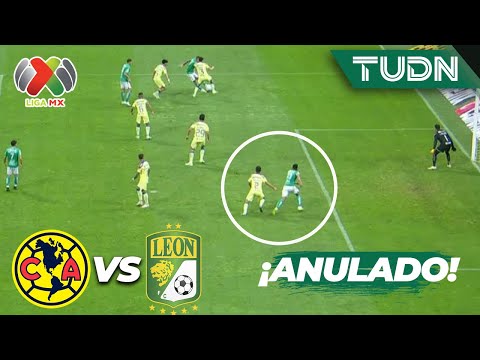 ¡ANULADO! Ya lo gritaba Mena | América 0-0 León | AP2023-J5 | Liga Mx | TUDN