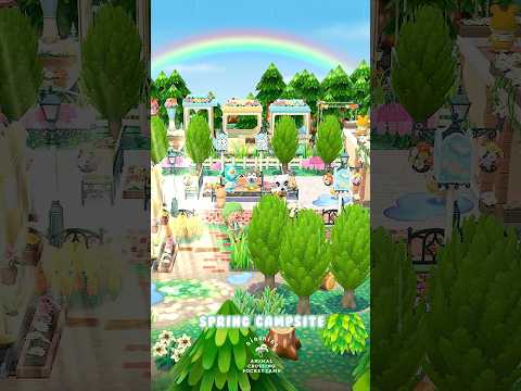 フラワートレインステーション🌼春のキャンプ場 #ポケ森 #acpc #ポケ森コンプリート