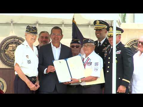 Destacan valor de veteranos boricuas en ceremonia del Día de los Borinqueneers