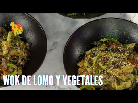 Wok de lomo y vegetales | #QuéMañana