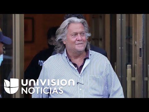 Expectativa por presentación en corte de Steve Bannon este lunes por acusación de desacato criminal