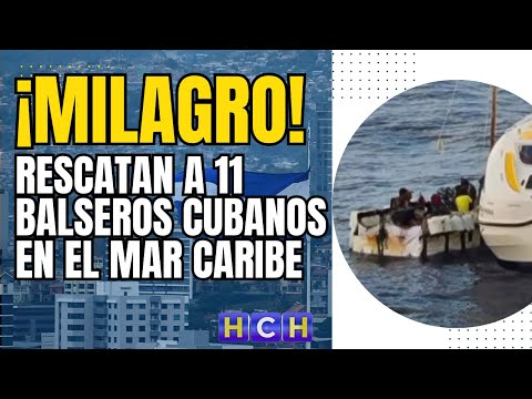 Rescatan a 11 balseros cubanos en el Mar Caribe