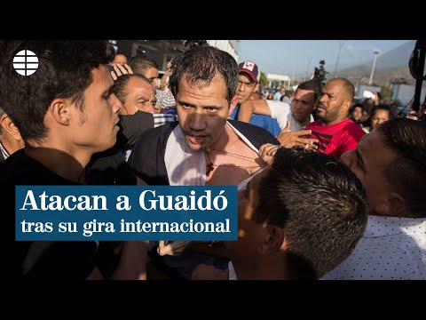 Turbas chavistas atacan a Juan Guaidó en su regreso a Caracas