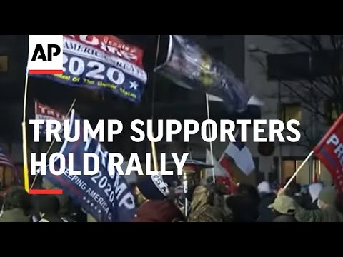 Trump supporters hold rally near White House