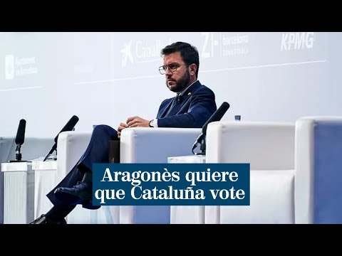 Aragonès quiere que Cataluña vote e insiste que la solución pasa por la autodeterminación