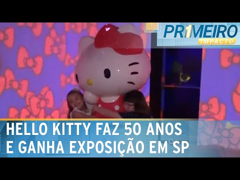 Hello Kitty, 50: exposição tem experiência imersiva com a personagem | Primeiro Impacto (22/03/24)