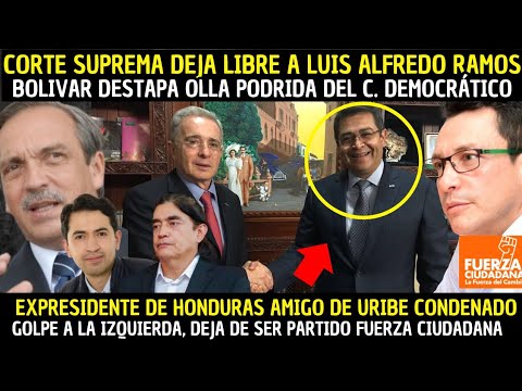 ALFREDO RAMOS LIBRE. CONDENADO EXPRESIDENTE DE HONDURAS AMIGO DE URIBE. C.ESTADO TUMBA A CAICEDO