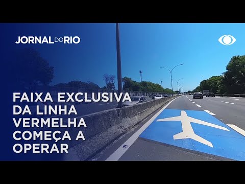 Faixa exclusiva na Linha Vermelha começa a operar