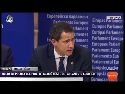 EN VIVO desde Bélgica - Rueda de prensa del Pdte. (E) Juan Guaidó desde el Parlamento Europeo