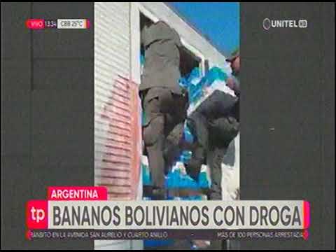 01012024 BANANOS BOLIVIANOS CON DROGA EN LA ARGENTINA UNITEL