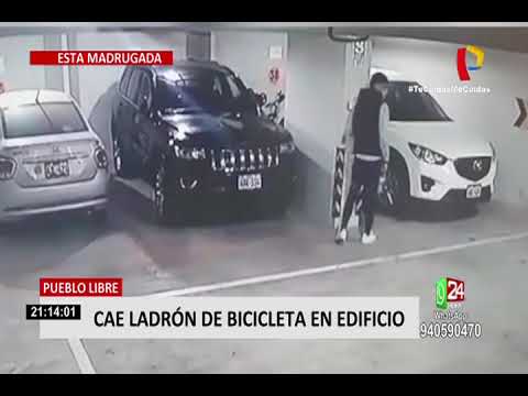 Pueblo Libre: cae ladrón de bicicleta en edificio