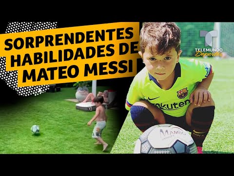 Mateo Messi sorprende por sus habilidades con el balón | Telemundo Deportes