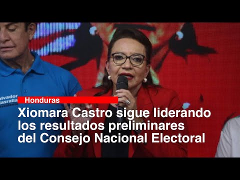 Xiomara Castro sigue liderando los resultados preliminares del Consejo Nacional Electoral